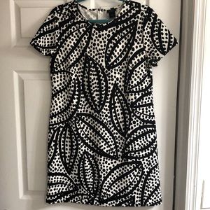 Ann Taylor- Black and White dress